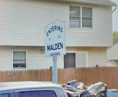 Entering Malden on Salem Street.