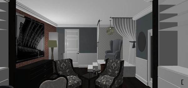 3D Rendering - Salon