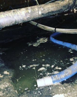 Water in crawlspace