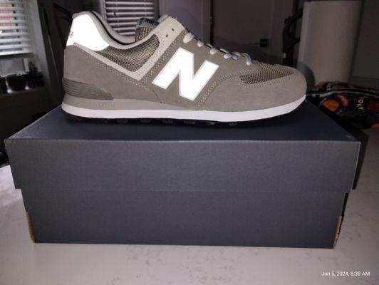 New Balance 574s.