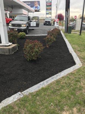 Mulching job