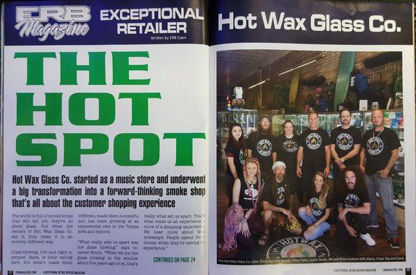 ERB Magazine article about HotWax Glass Co