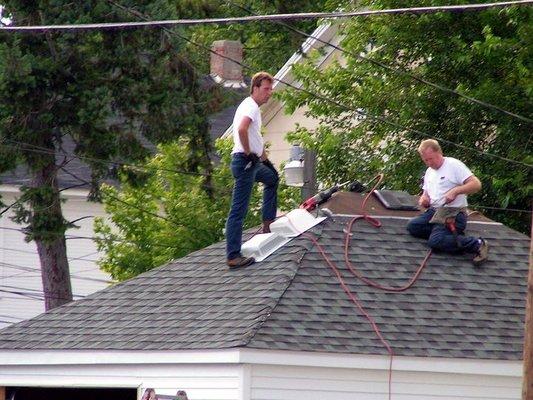 NJ PRO Roofing Experts on the Job