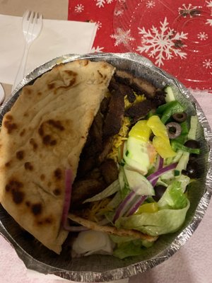 42. Lamb gyro over Rice