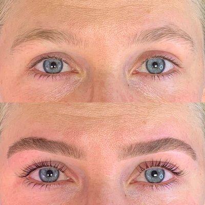 Wax and stain and lashlift