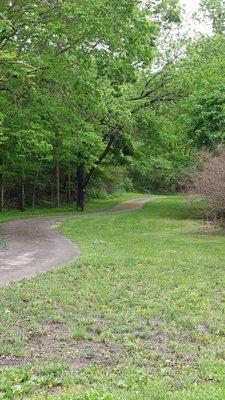 Playground and paved trail