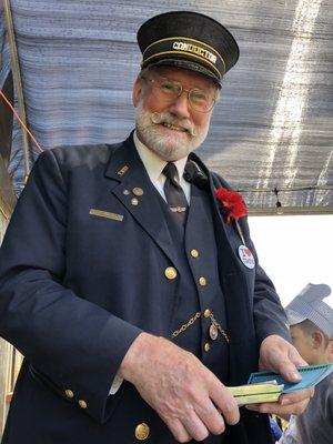 The Conductor Punches your ticket @ Steam Railfest @ Fillmore & Western Railway