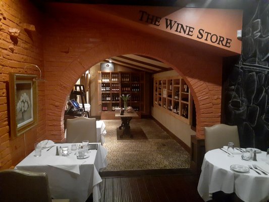 Newly added wine store.