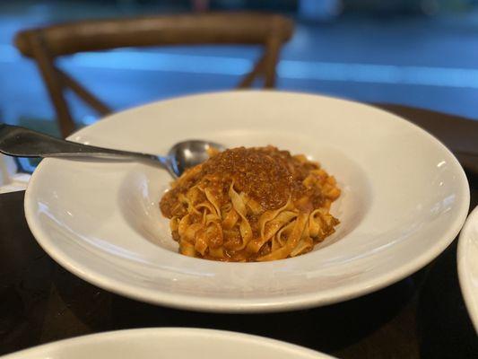 Fettuccine alla bolognese