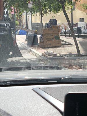 Furniture unattended on street...inviting someone to steal it!'