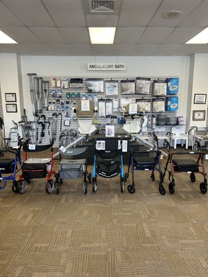 Some of the items we carry in our showroom. Ready to  go and test out!