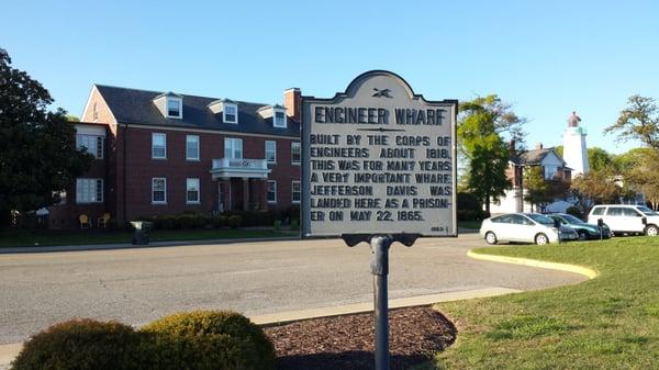 Engineer Wharf Historical Marker