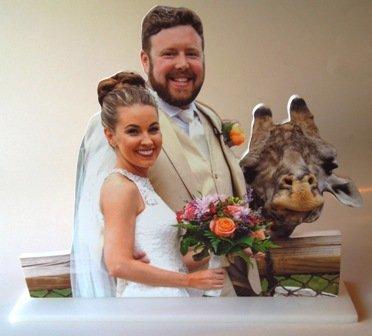 Cutout of zoo wedding-gift