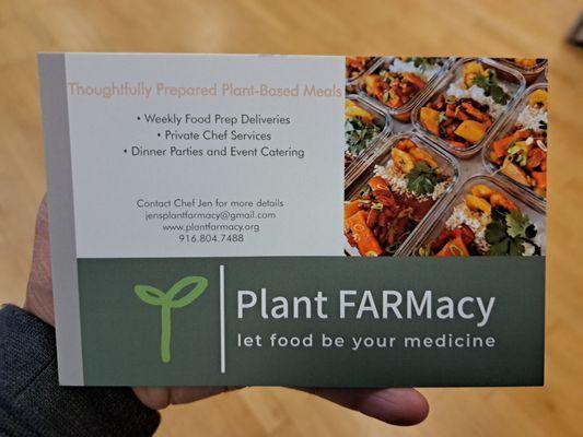 Contact information for Plant FARMacy - Weekly Food Prep Delivery, Private Chef, Dinner Parties and Catering