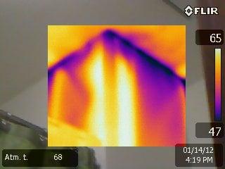 We use thermal imaging to help determine energy losses