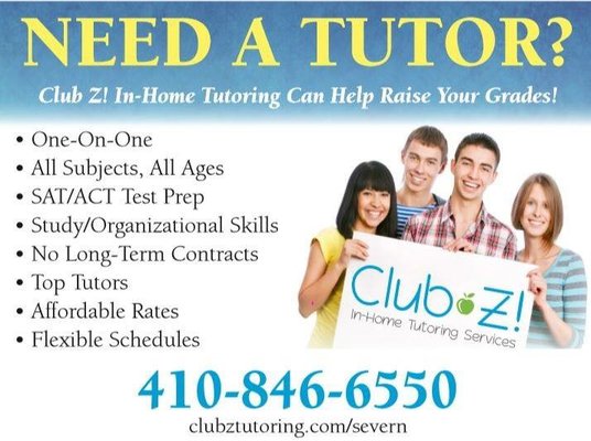 Club Z! Tutoring of Severn