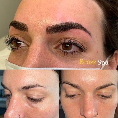 Microblading before and after