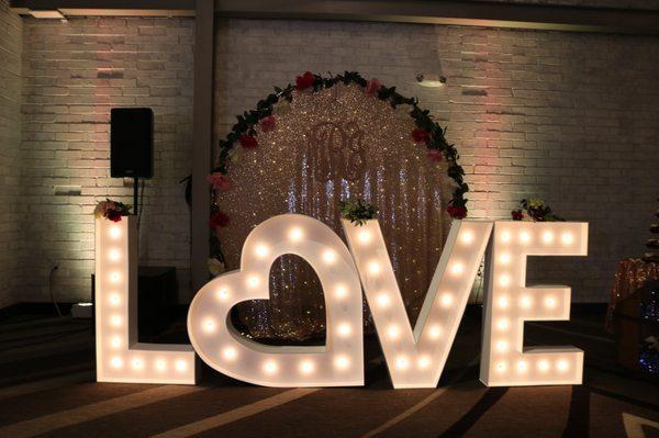 4' Love Marquee Letters for rent