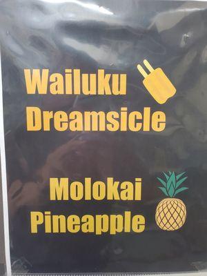 Our shaved ice flavors