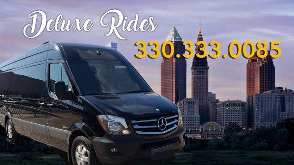 Weddings, Concerts, Sporting Events, Special Events, Deluxe Rides will take you there ALL Together!