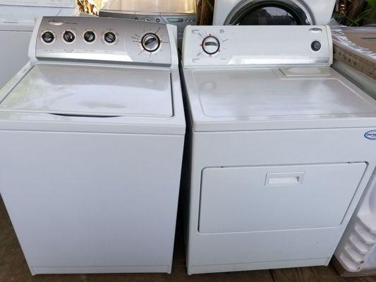 WASHER&  DRYER WHIRLPOOL ,SUPER CAPACITY THREE MONTHS WARRANTY  WE DO    DELIVERY   SERVICE