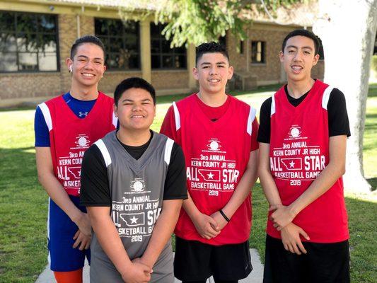 Supporting our pLaYhOuSe Future kids at their Kern County Jr High School All-Star Game. 3/17/2019