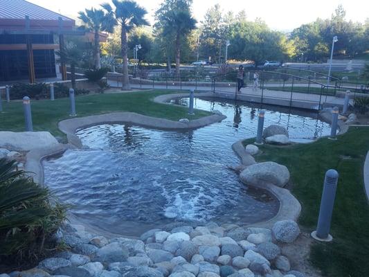 Fountain under the gazebo