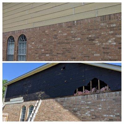 Replace siding