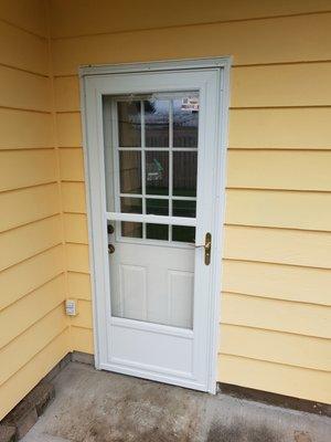 Exterior Door/Storm Door Installation