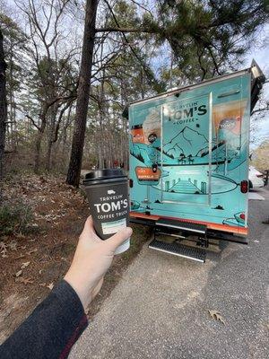 Cup and back of the truck