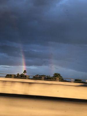 Double rainbow! My lucky day!