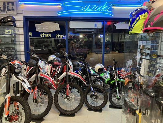 Variety of dirt bikes available!