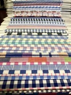 Just a few of the hundreds of shirting fabrics we offer