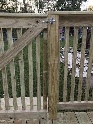 Fence latch done too close that when wood swells, gate isnt functional. Spent the entire winter with an open gate because it doesnt close!