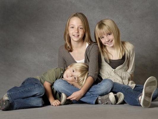 Children's portait in studio