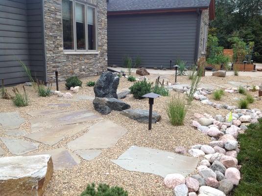 A southwest style landscape we designed and installed in 2014