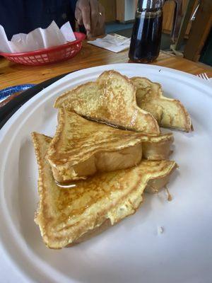 French toast (option of ordering 1, 2 or 3)