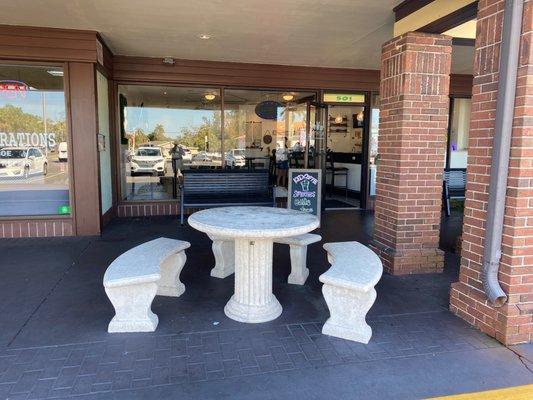 Outdoor seating