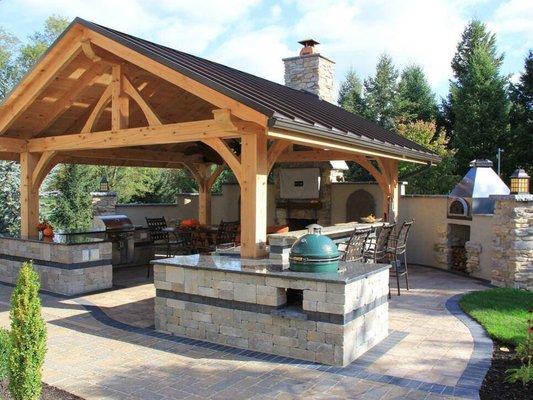 Gazebo and barbecue