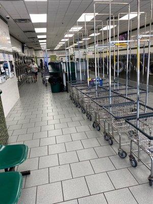 Inside of co-op city laundromat.