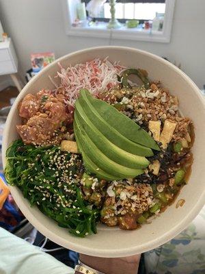 2 Scoop Protein Poke Bowl (Spicy tuna + ahi tuna)