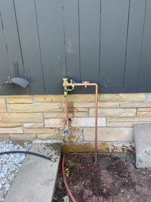 Backflow preventer  for Irrigation