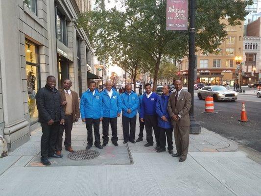 Our One Parking staff at 1000 F St