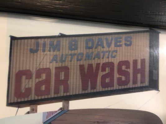 Old Jim & Dave's sign