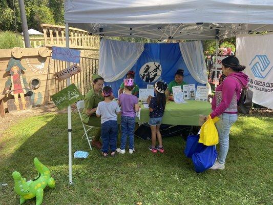 Community outreach event @ Pixie Woods Park