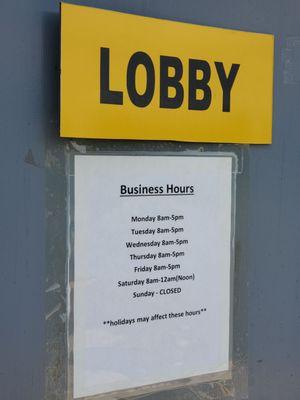 Business hours