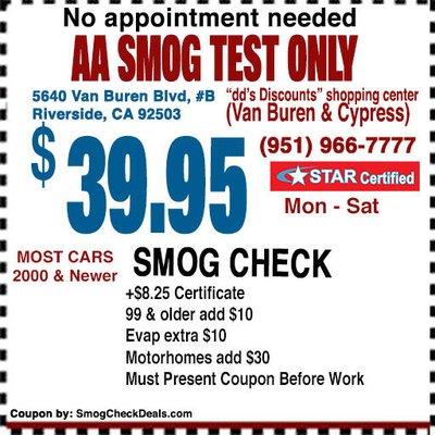 Smog Check Low Price