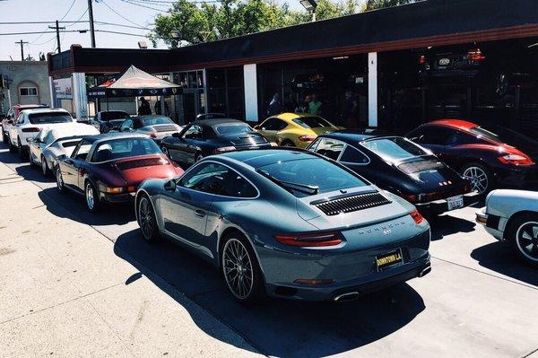 Tech session with the Porsche Club of the San Gabriel Valley Region.