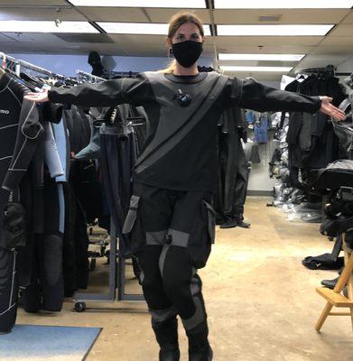 Another Custom Drysuit at Los Angeles Dive Shop with Hollywood Divers' Angie !