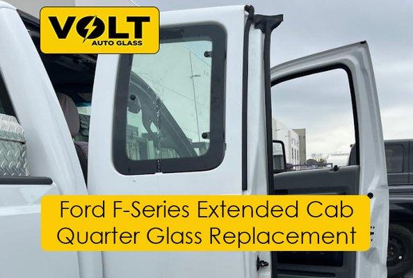 Quarter glass replacement